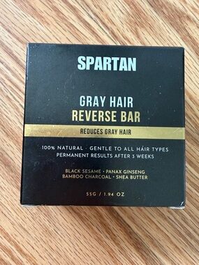 NWT Spartan Gray Hair Reverse Bar +2 bonus bars